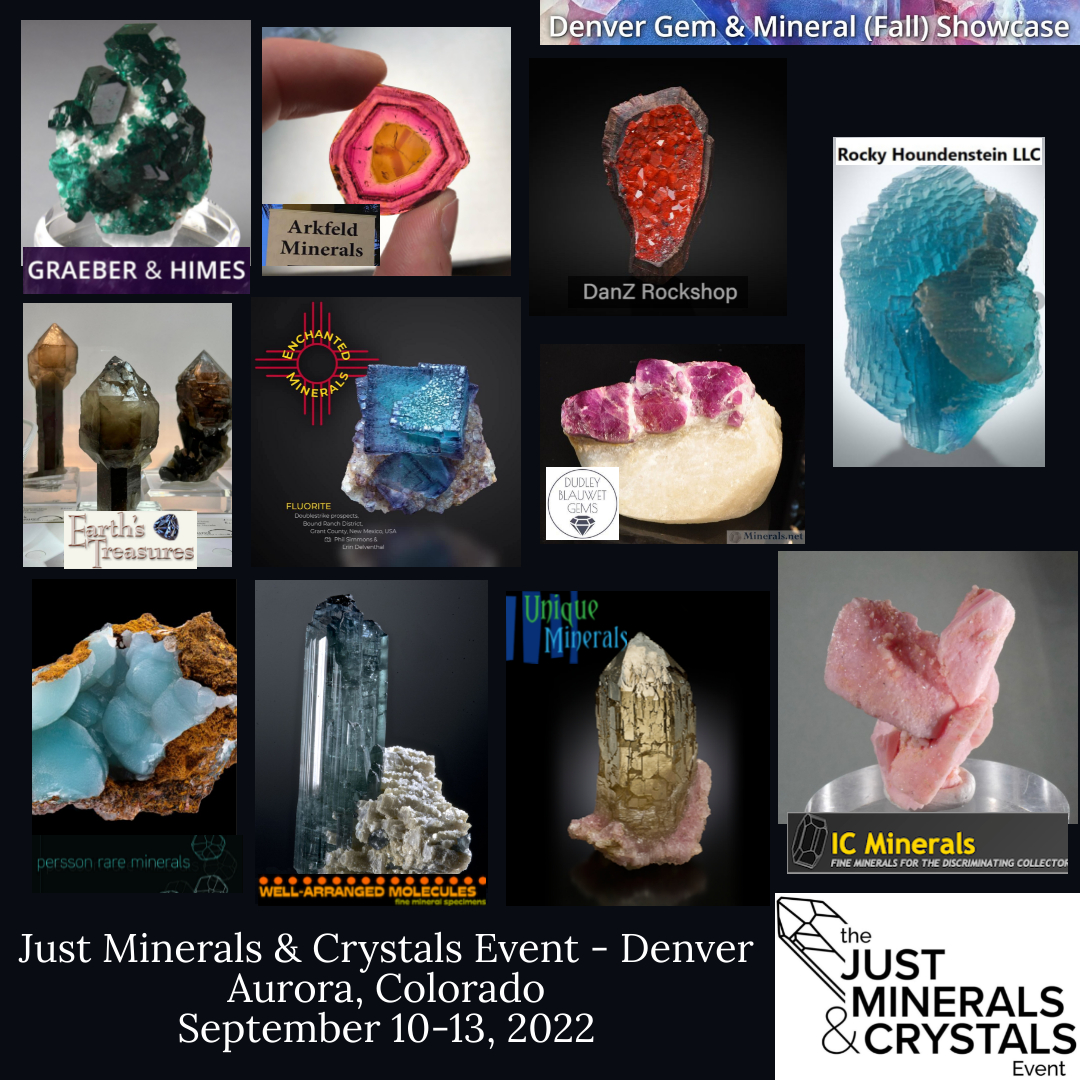 Just Minerals & Crystals Event 2022 Denver