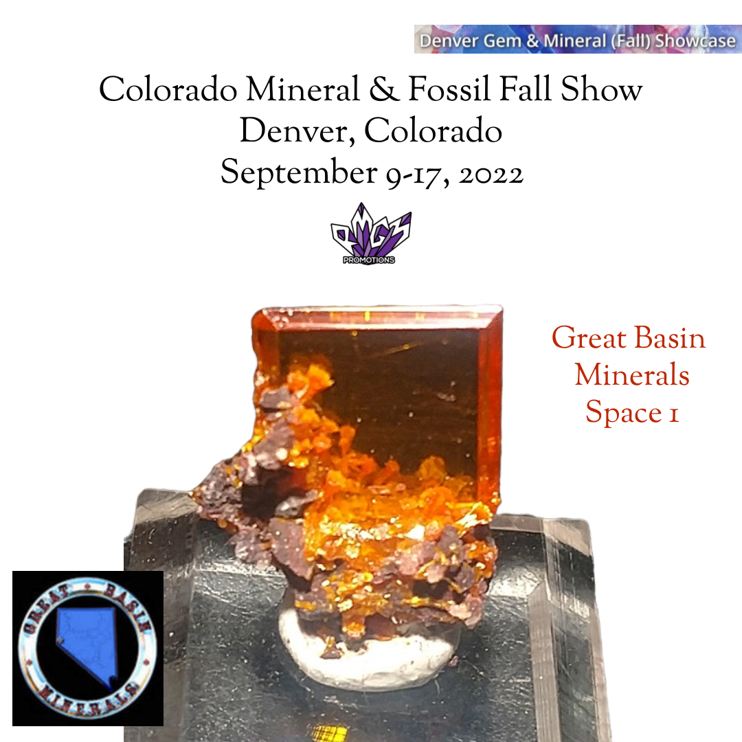 Great Basin Minerals at the Colorado Mineral & Fossil Show 2022