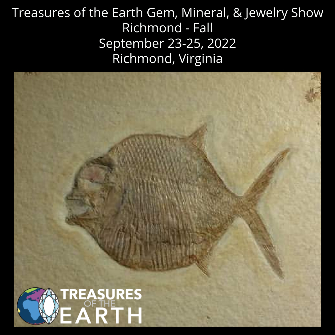 Treasures of the Earth Gem, Mineral & Jewelry Show - Richmond Fall 2022