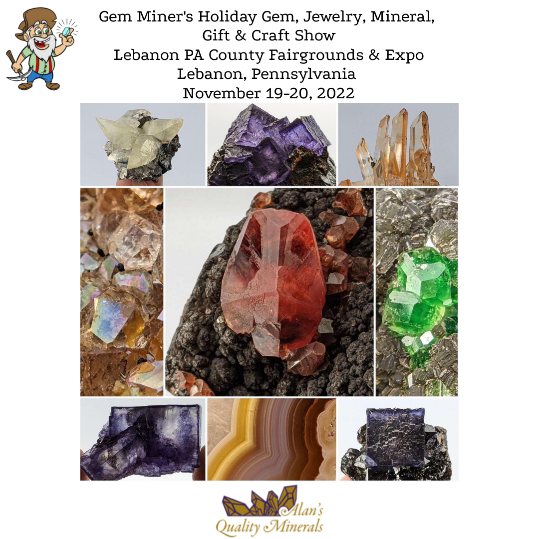 Gem Miner's Jubilee Holiday Gem, Jewelry, Mineral, Gift & Craft Show 2022