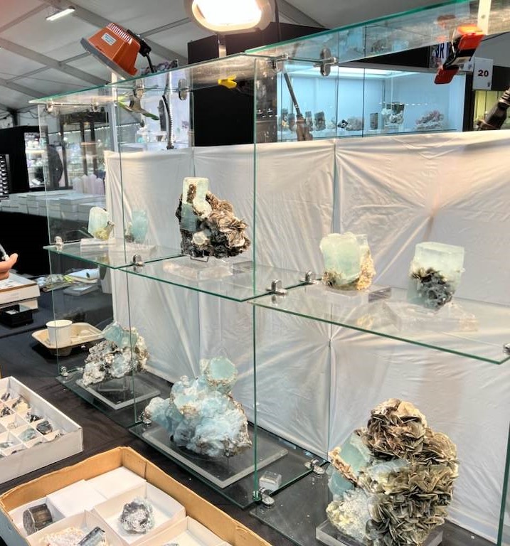 Pakistani Aquamarine at the RMGM Tucson Mineral & Fossil Show 2023