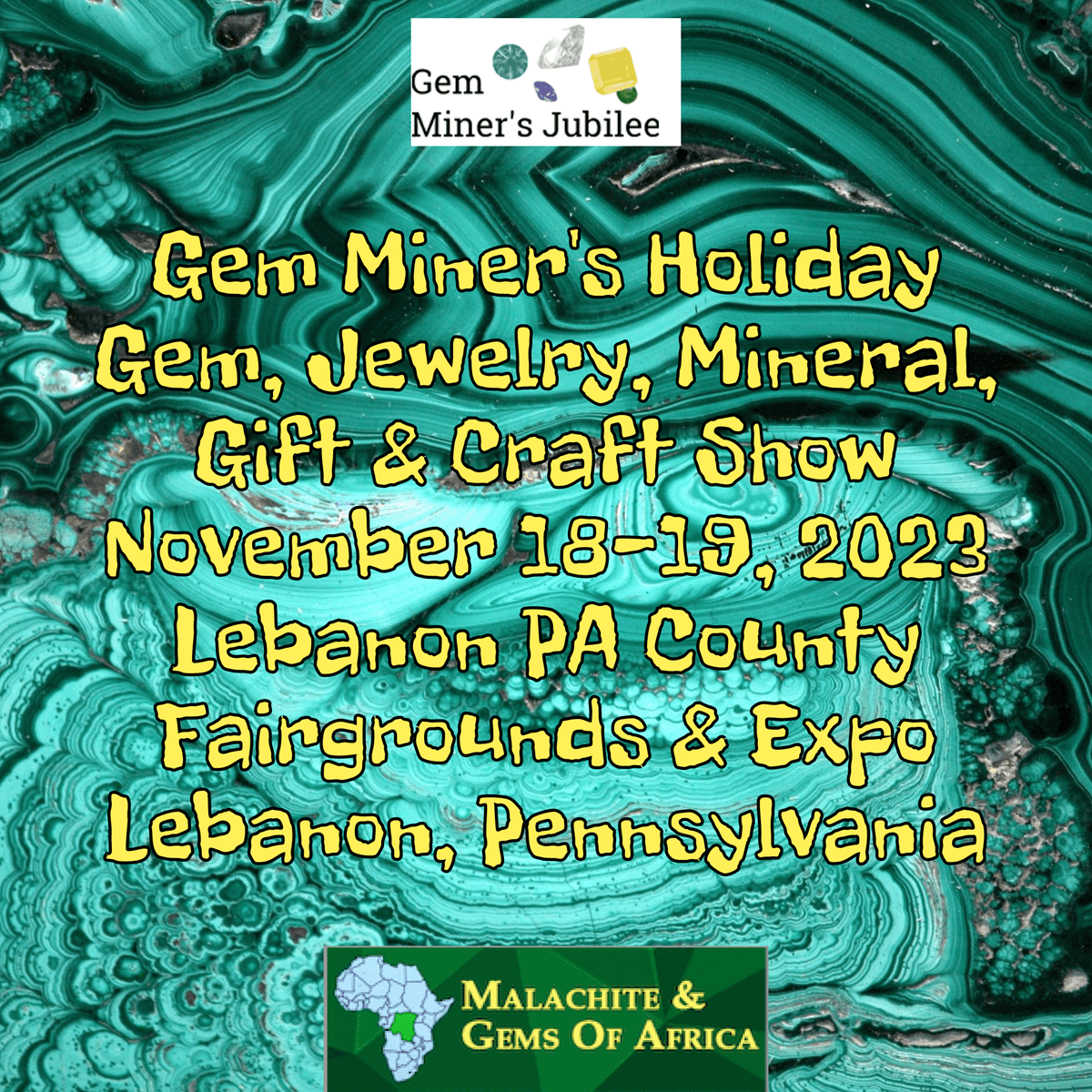 Gem Miner's Jubilee Holiday Gem, Jewelry, Mineral, Gift & Craft Show 2023