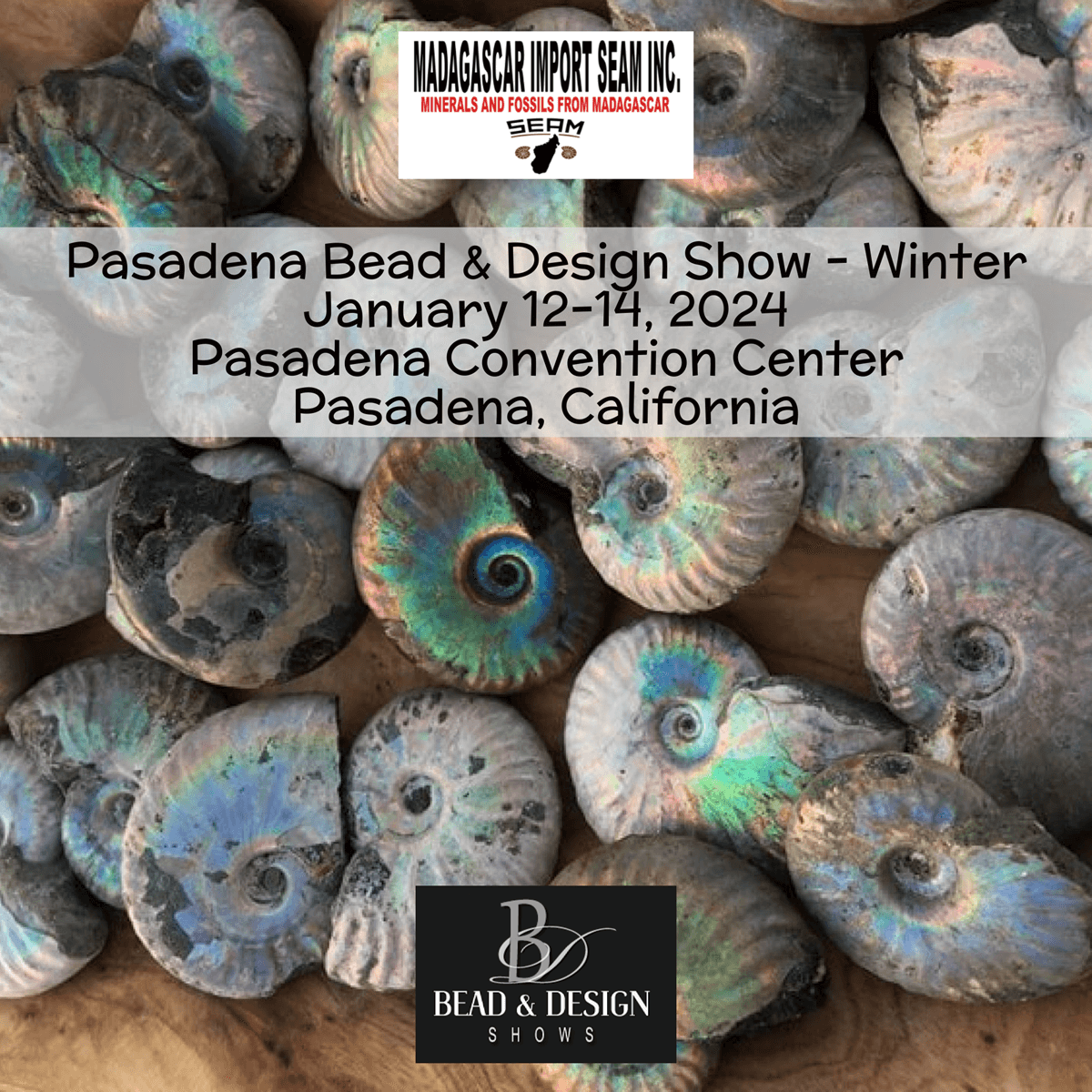 Pasadena Bead & Design Shows Winter 2024