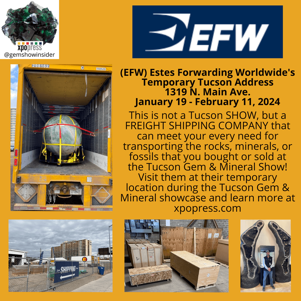 Shipping with Estes Forwarding Worldwide, Tucson 2024