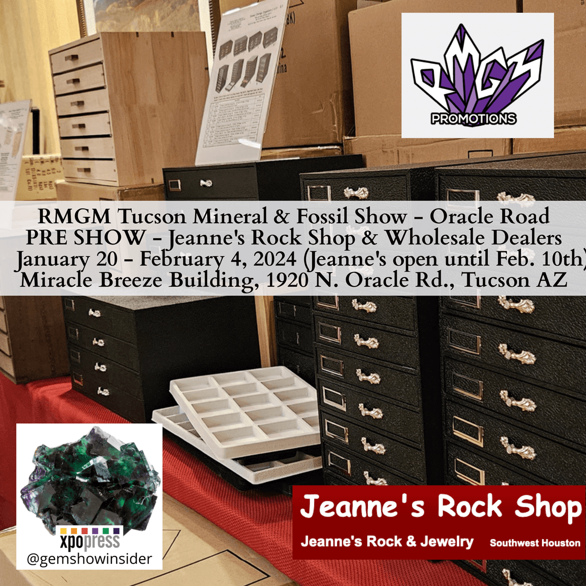 RMGM Tucson Mineral & Fossil Show - Oracle Road 2024