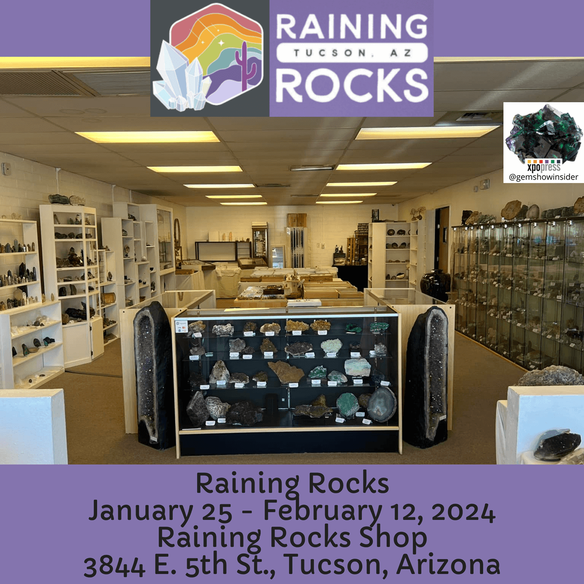 Raining Rocks Shop Show 2024 - Tucson