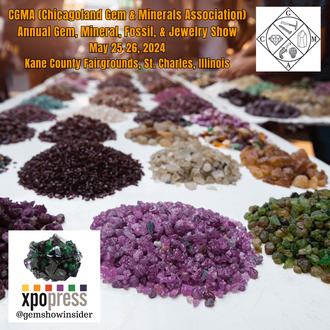 CGMA (Chicagoland Gem & Minerals Association) Annual Gem, Mineral, Fossil, & Jewelry Show 2024