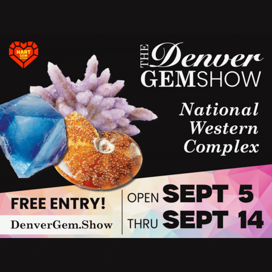 Hart Events’ Denver Gem Show at the National Western Complex Returns September 5-14, 2025