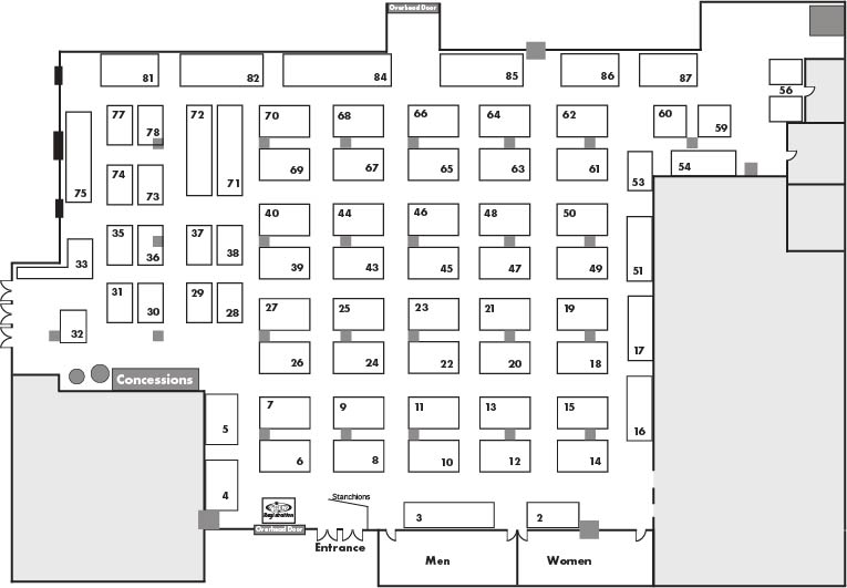 floorplan G&LW Gem Show - Asheville