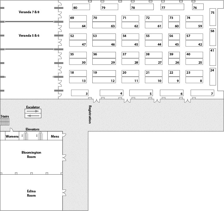 floorplan G&LW Gem Show - Minneapolis