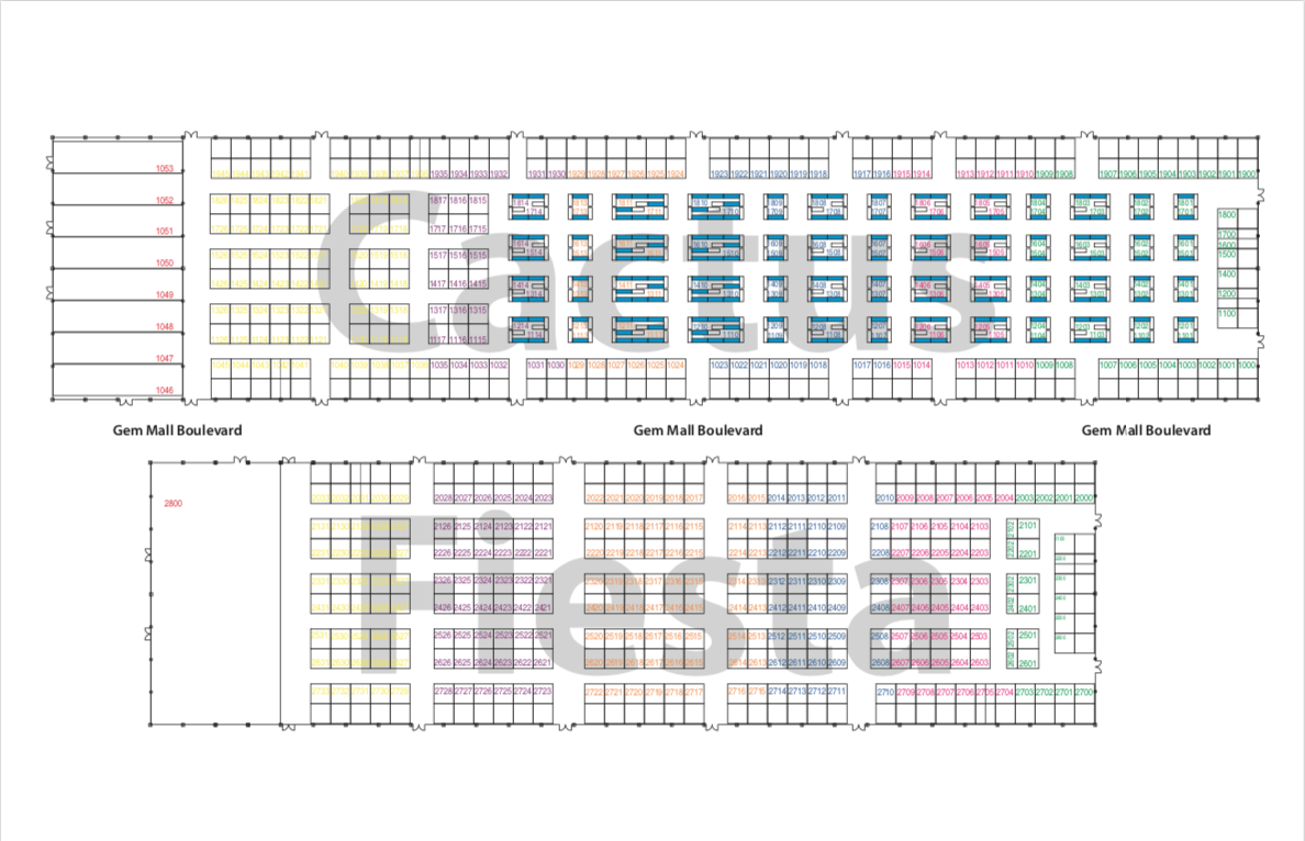 View floor plans for G&LW Tucson Gem Show / Gem Mall