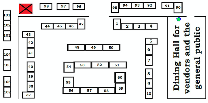 floorplan QIA PowWow Gem & Mineral Show