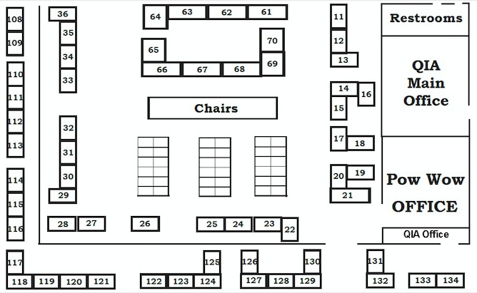 floorplan QIA PowWow Gem & Mineral Show