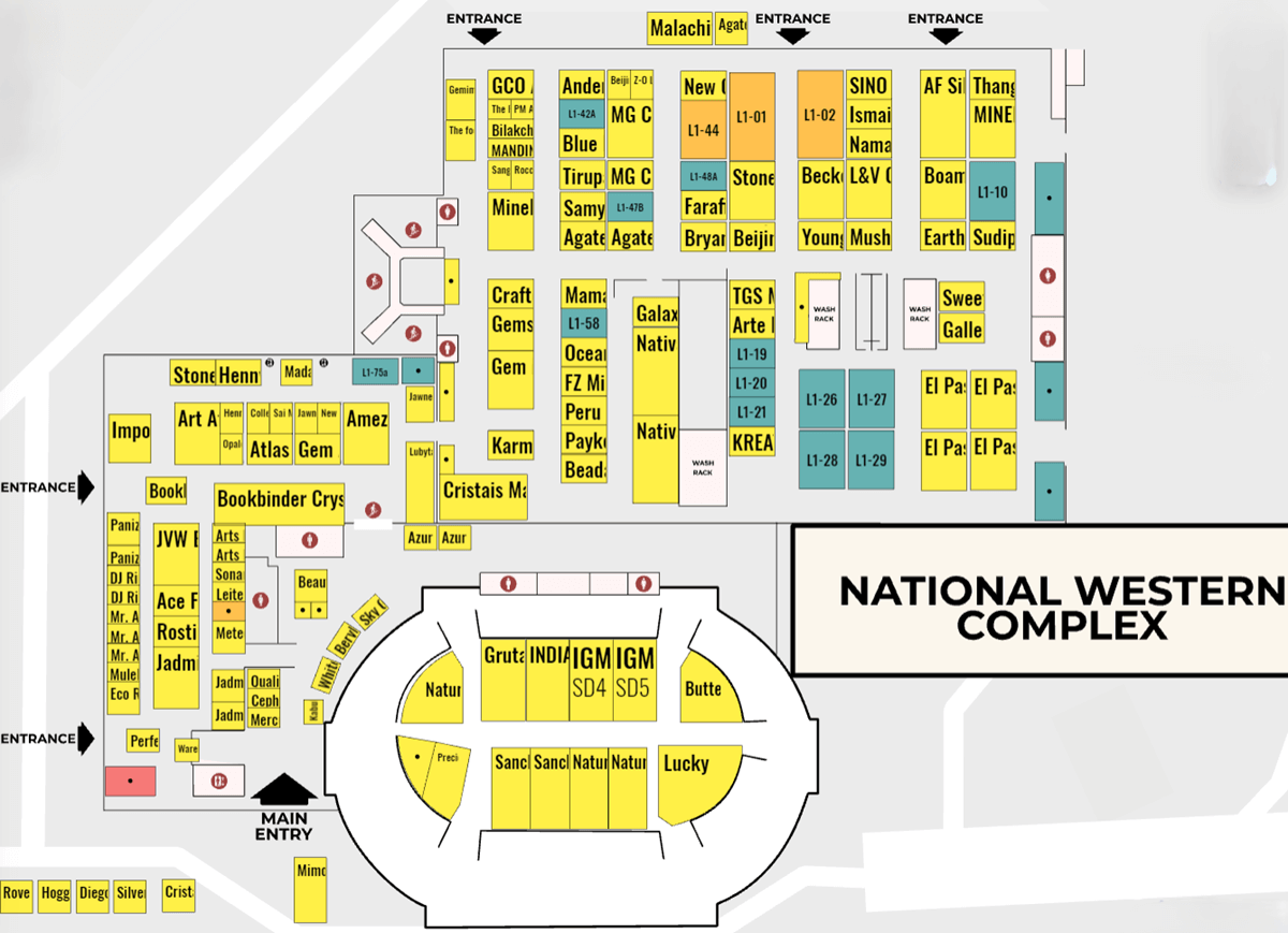 floorplan The Denver Gem Show at National Western Complex