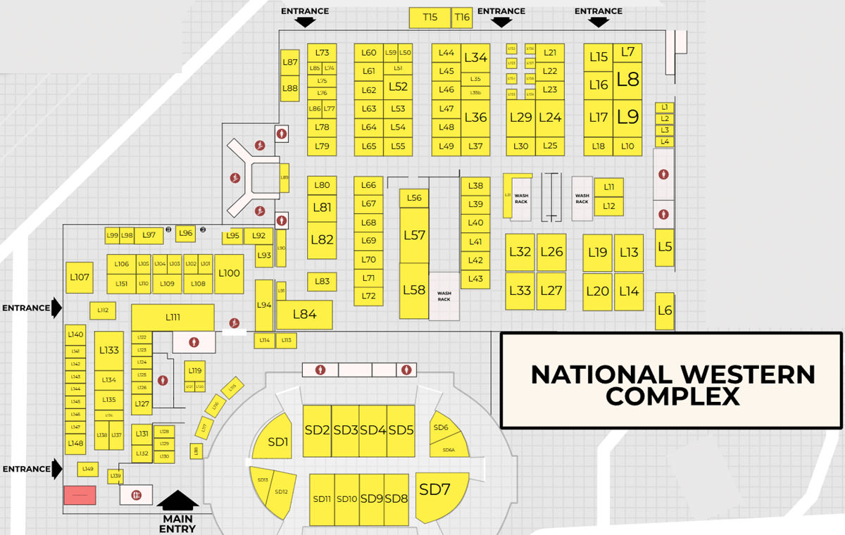 floorplan The Denver Gem Show at National Western Complex