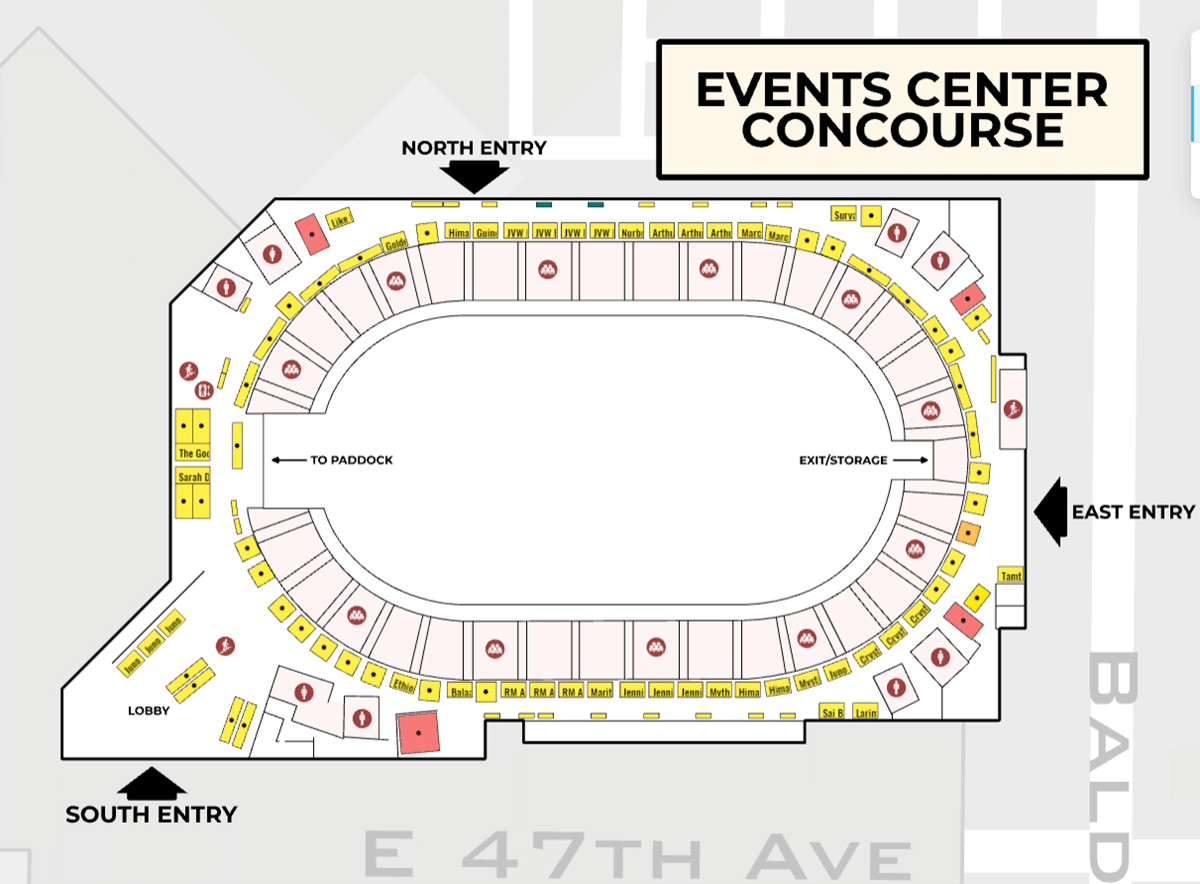 floorplan The Denver Gem Show at National Western Complex