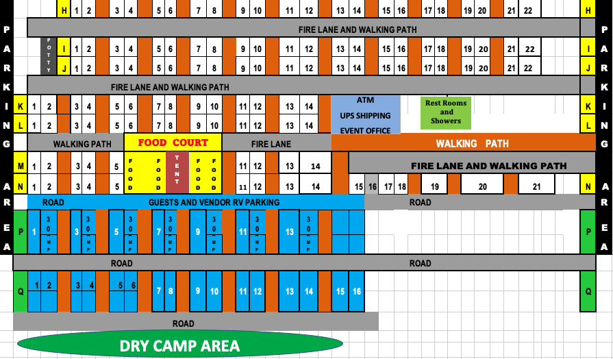 floorplan Desert Gardens International Rock, Gem & Mineral Show