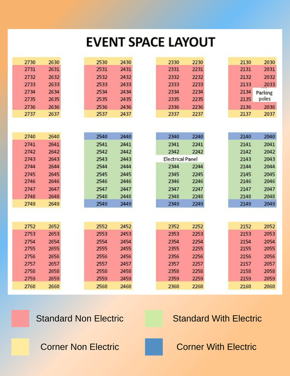 floorplan Yuma Gem & Mineral Show