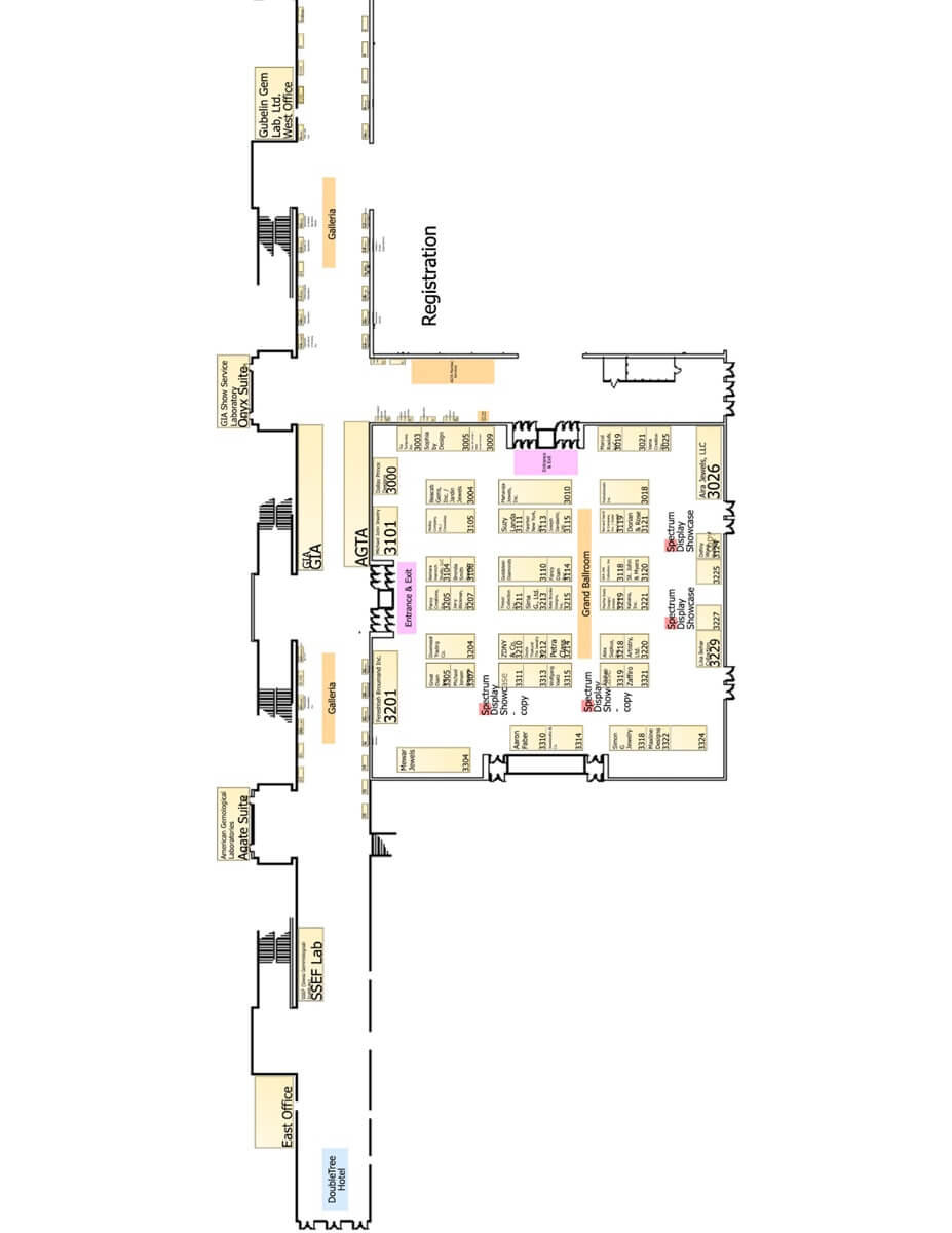 floorplan AGTA GemFair™ Tucson