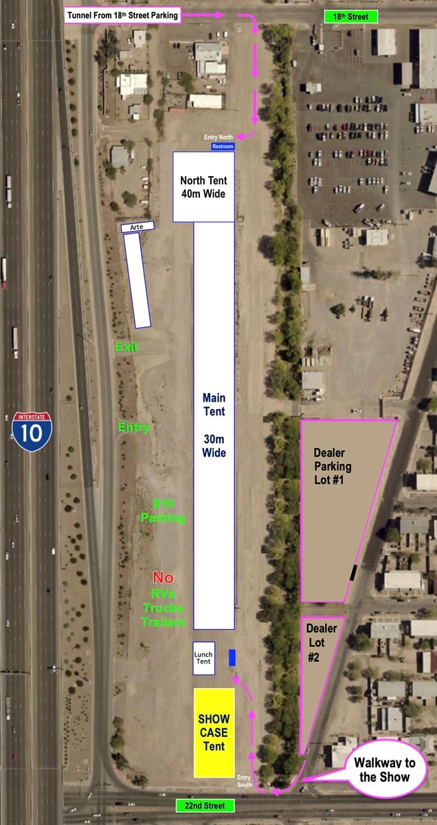 floorplan The Tucson Gem Show on 22nd Street