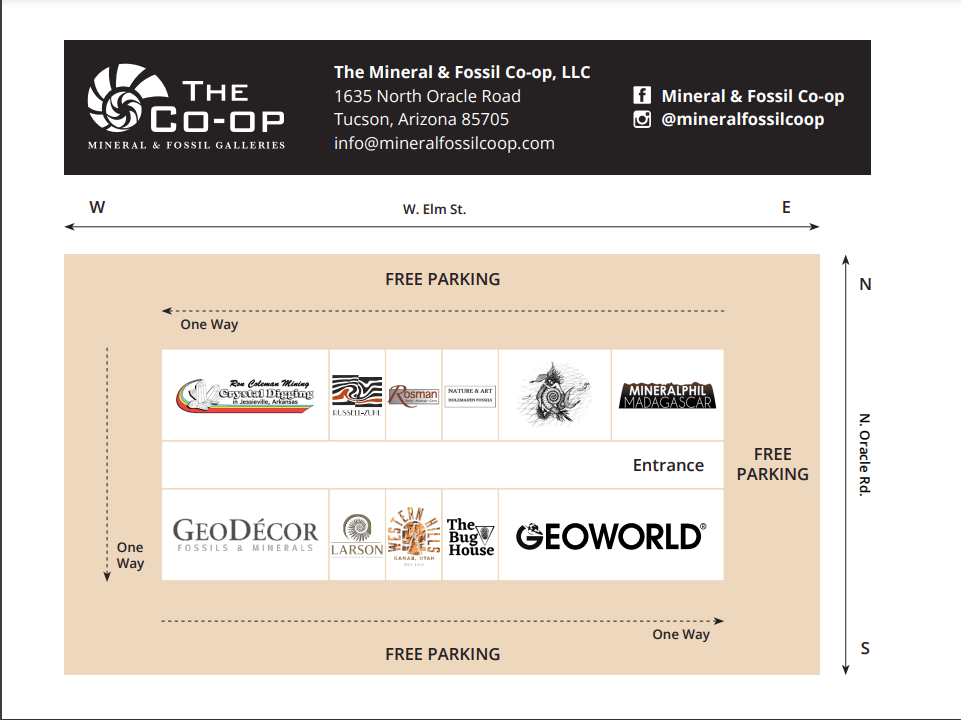 floorplan Co-op Mineral & Fossil Galleries, The (Formerly Mineral & Fossil Co-op)