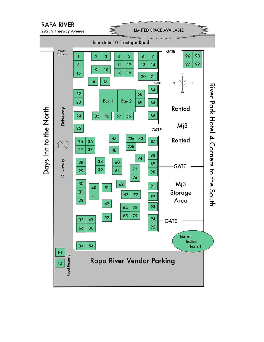 floorplan Rapa River Gem & Mineral Show