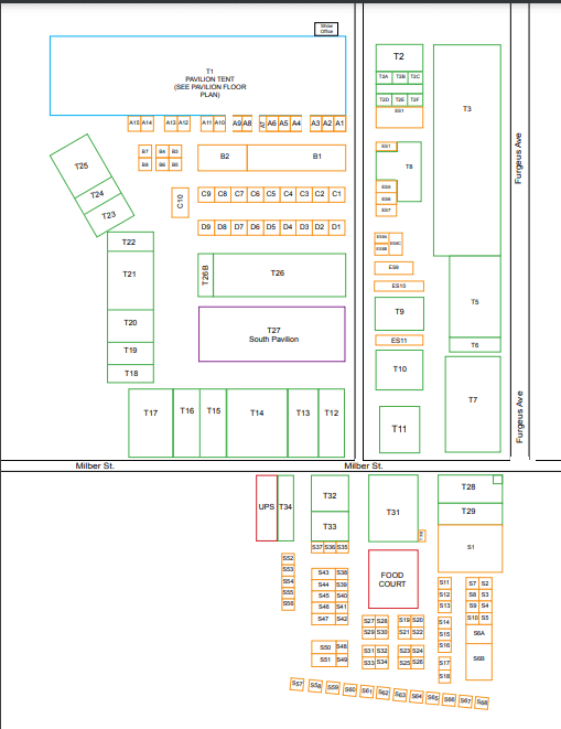 floorplan Kino Gem & Mineral Show