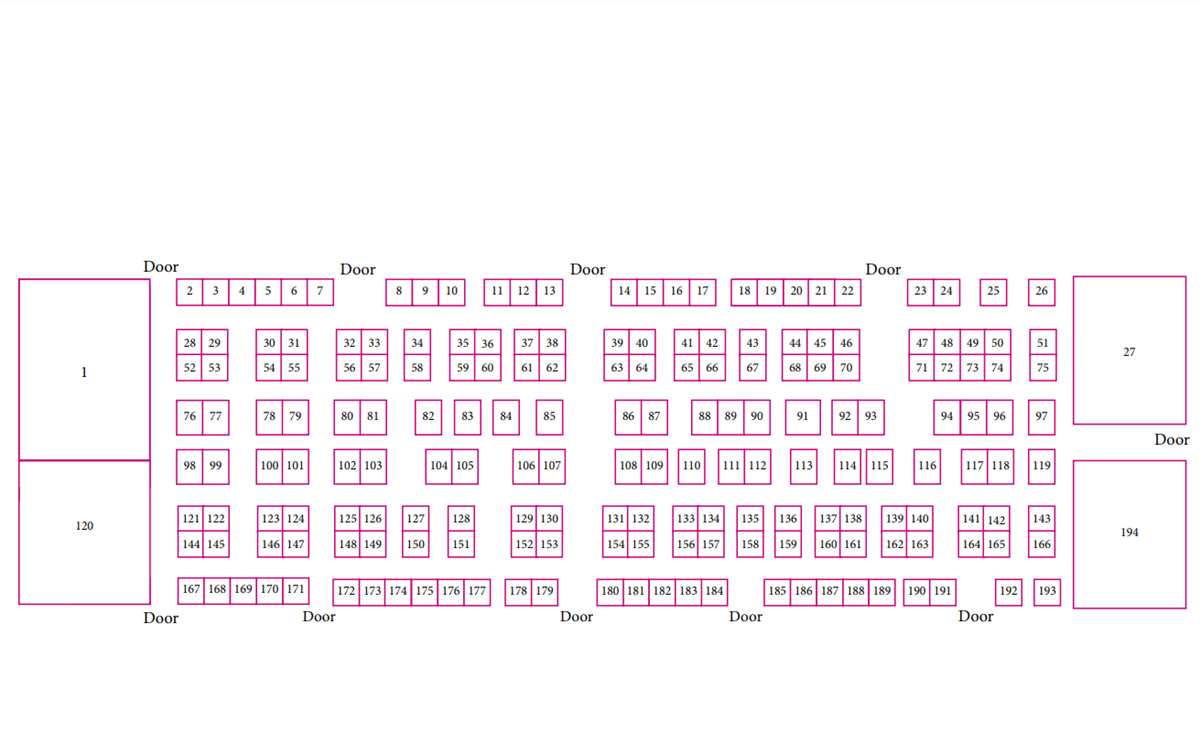 floorplan Kino Gem & Mineral Show