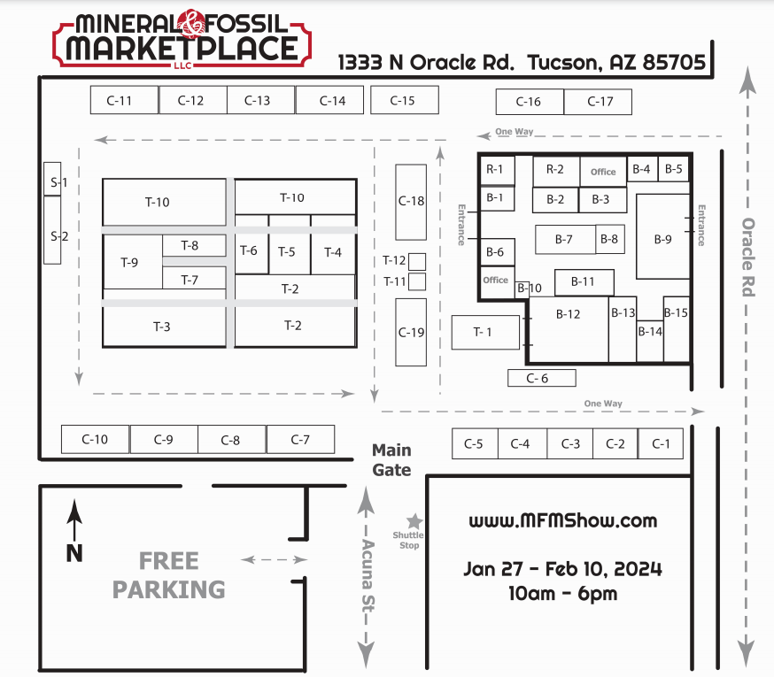 floorplan Mineral & Fossil Marketplace