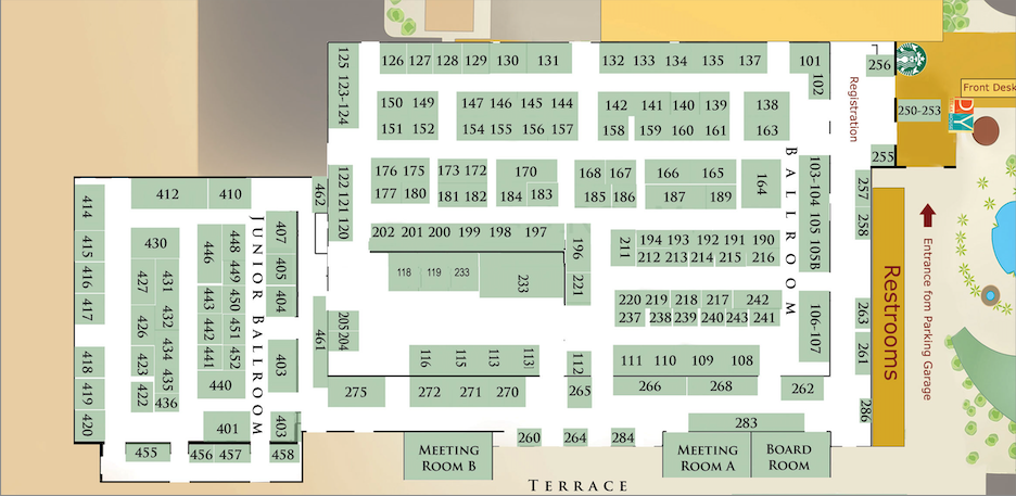 floorplan Colors of the Stone • To Bead True Blue • Tucson Artisan Workshops