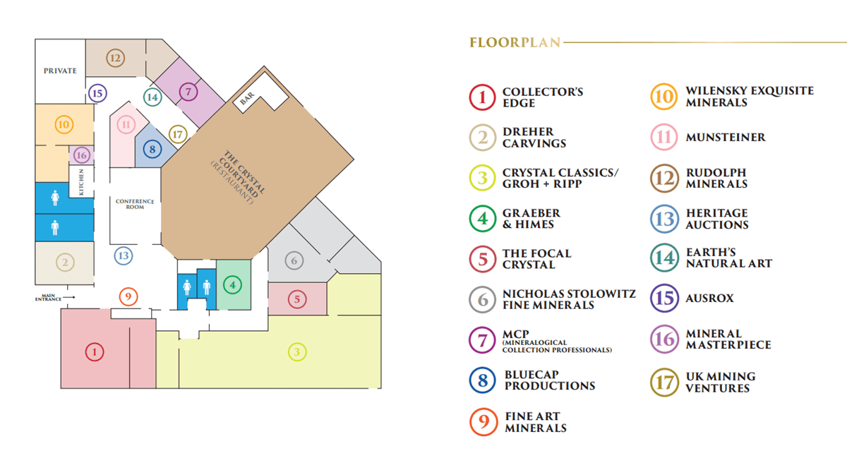 floorplan Tucson Fine Mineral Gallery, The