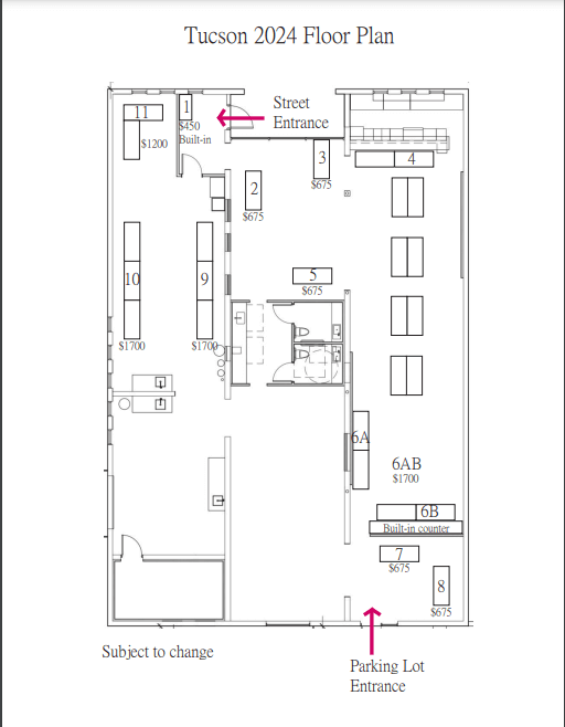 floorplan Tucson Whole Bead Show