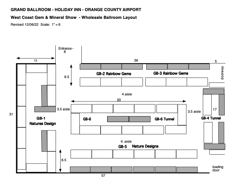 floorplan West Coast Gem & Mineral Fall Show
