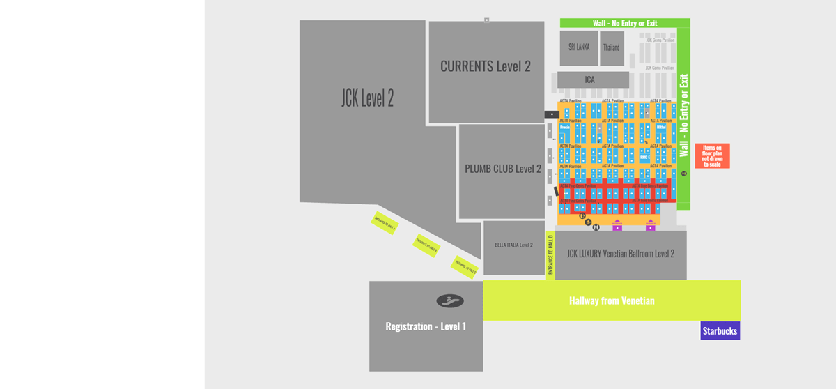 floorplan AGTA GemFair™ Las Vegas