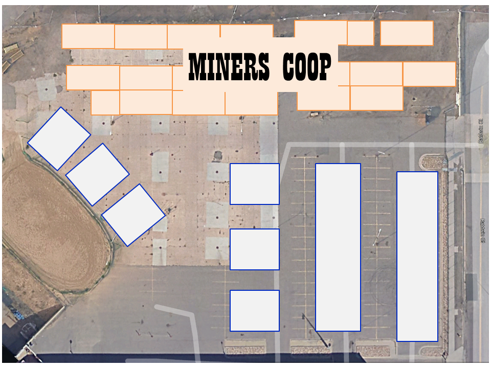 floorplan Miners Co-Op Show