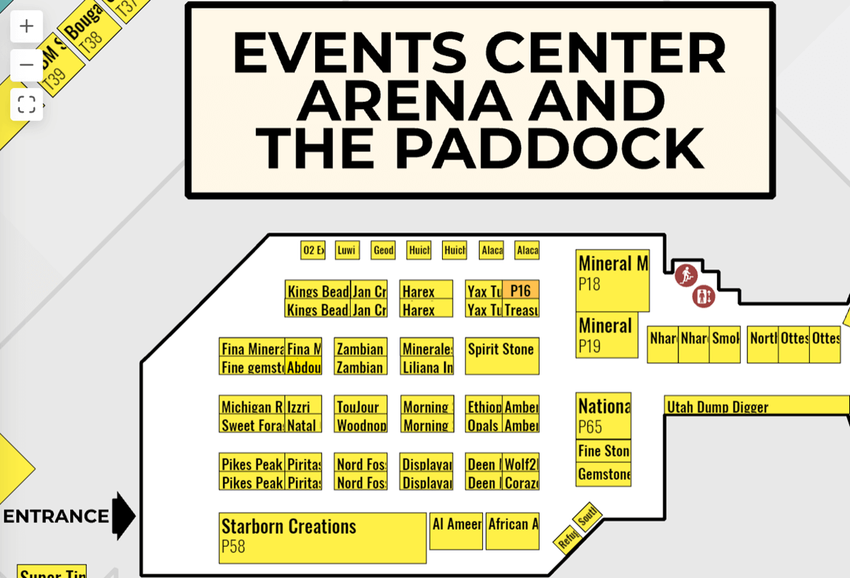 floorplan The Denver Gem Show at National Western Complex