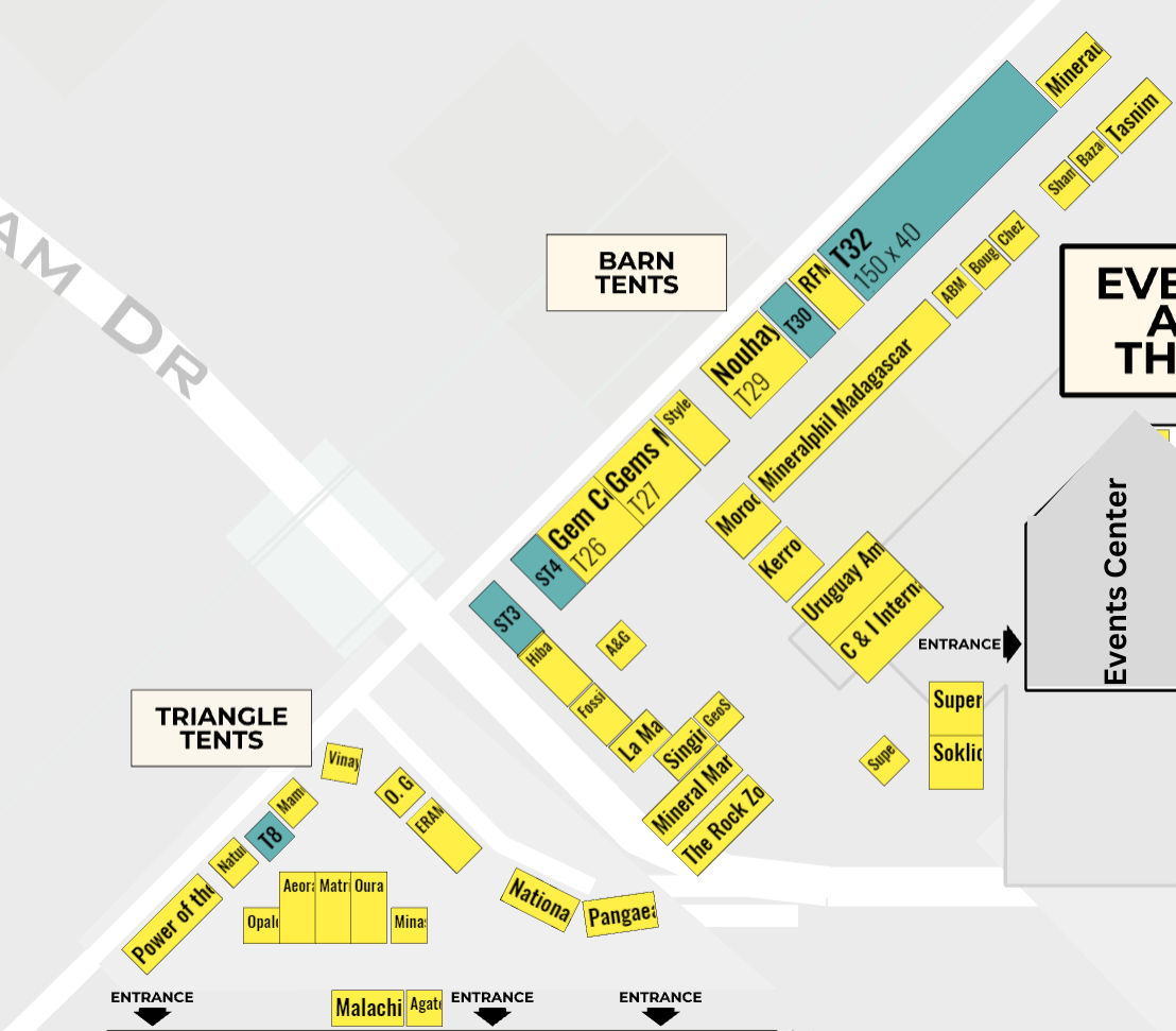 floorplan The Denver Gem Show at National Western Complex