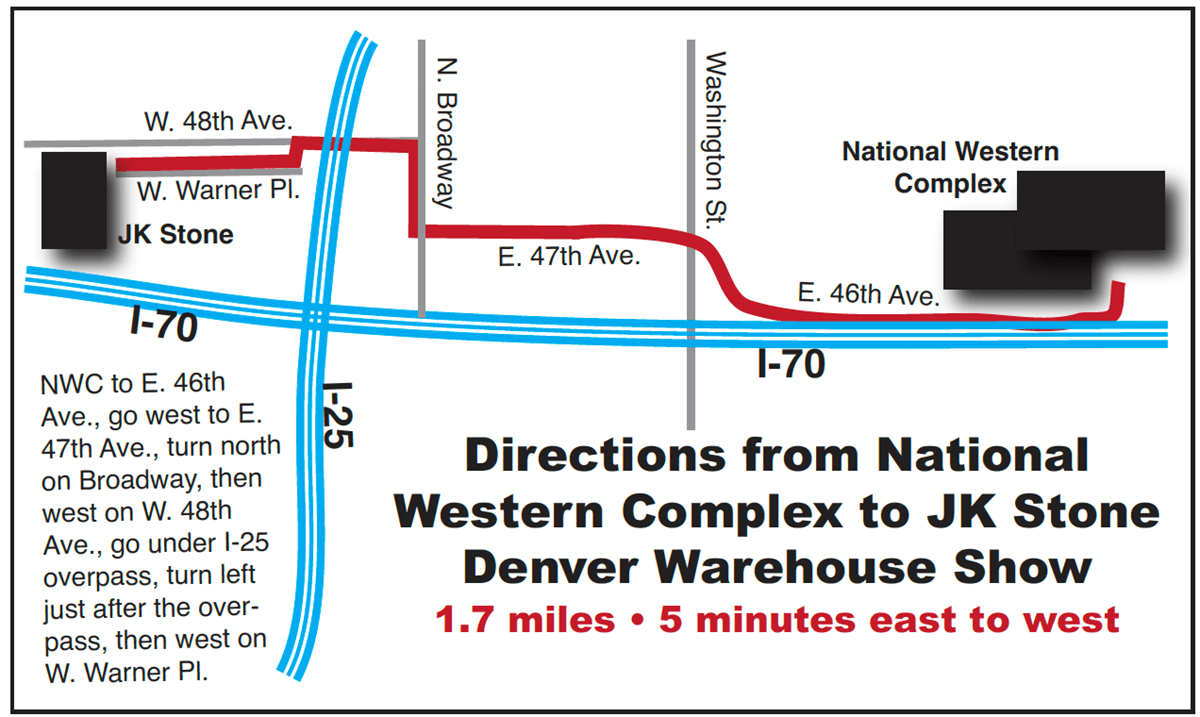 Directions from National Western Complex