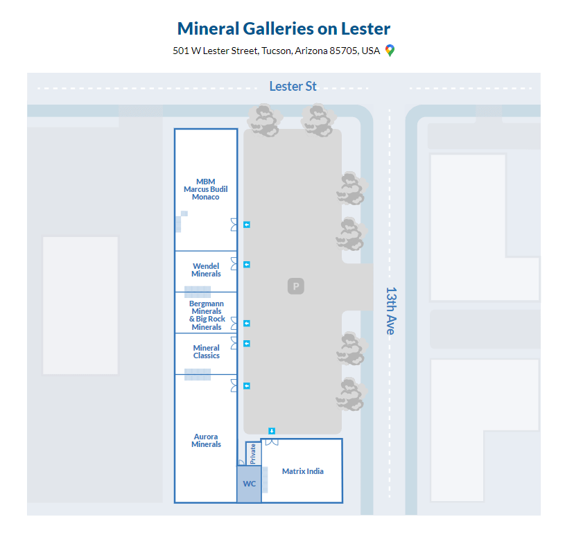 floorplan Mineral Galleries on Lester