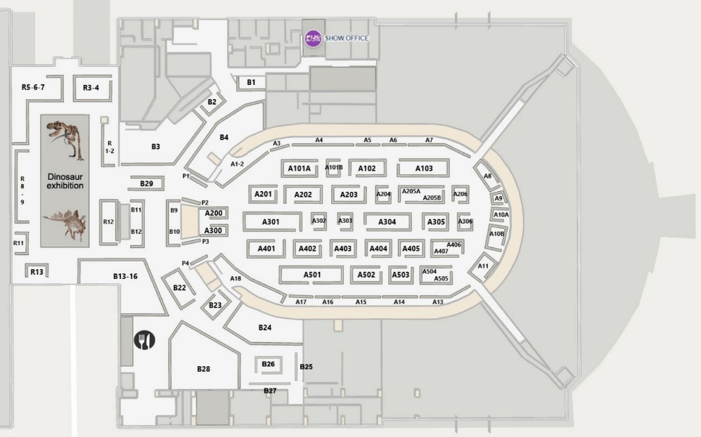 floorplan 2025 Colorado Minerals, Fossils & Gems Show