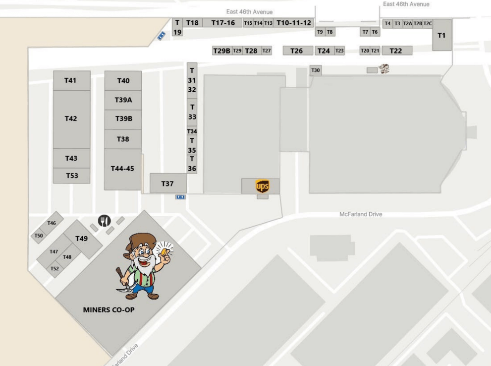 floorplan 2025 Colorado Minerals, Fossils & Gems Show