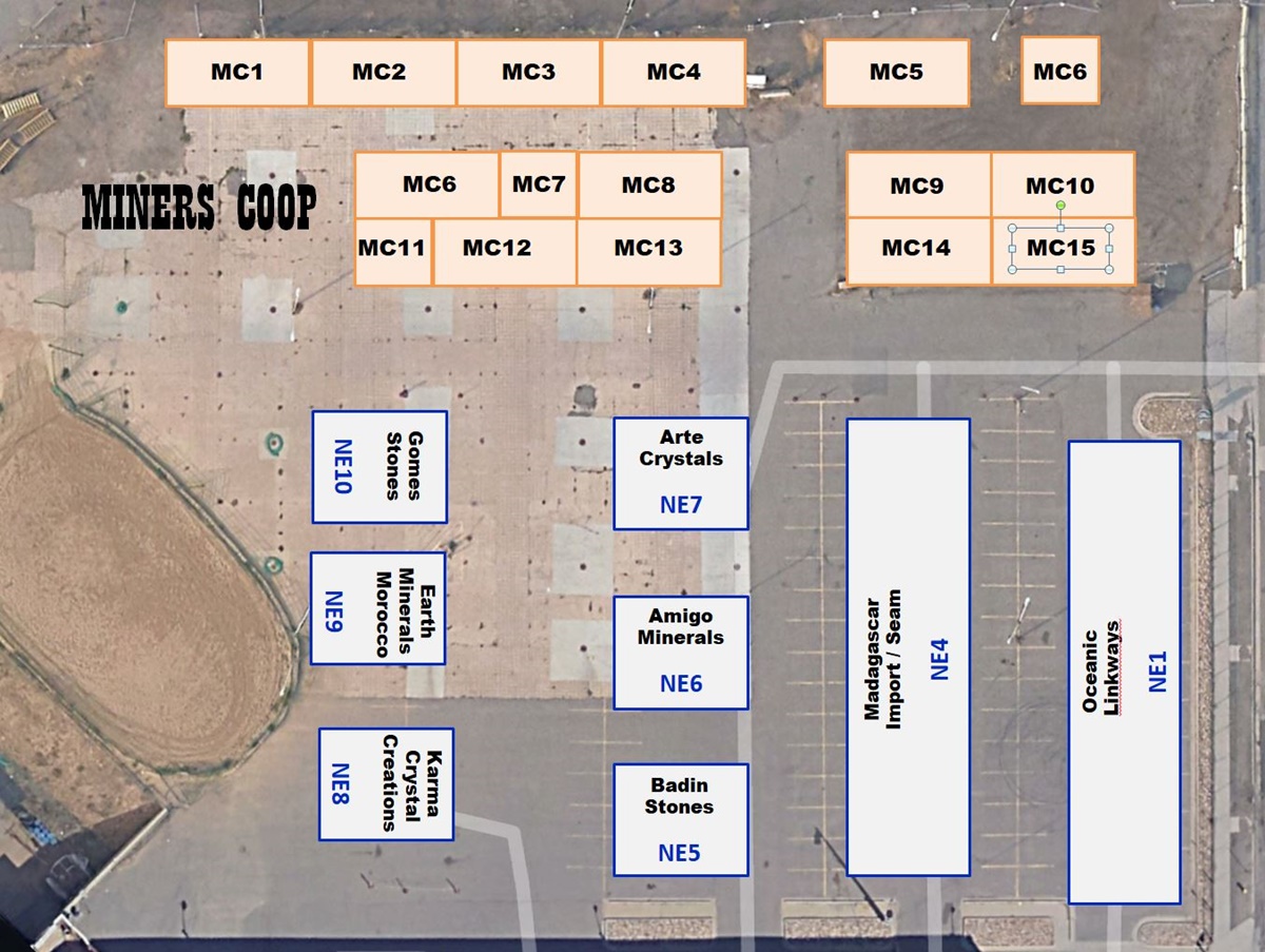 Miner's Co-Op 2024 Show Layout