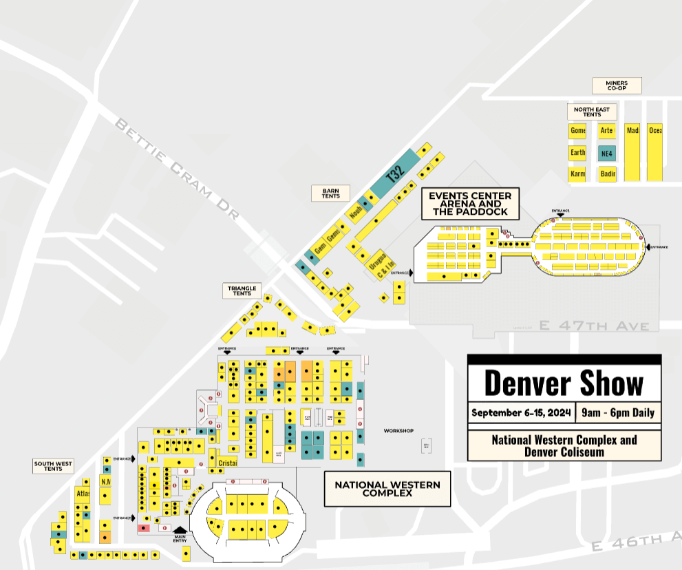floorplan The Denver Gem Show at National Western Complex