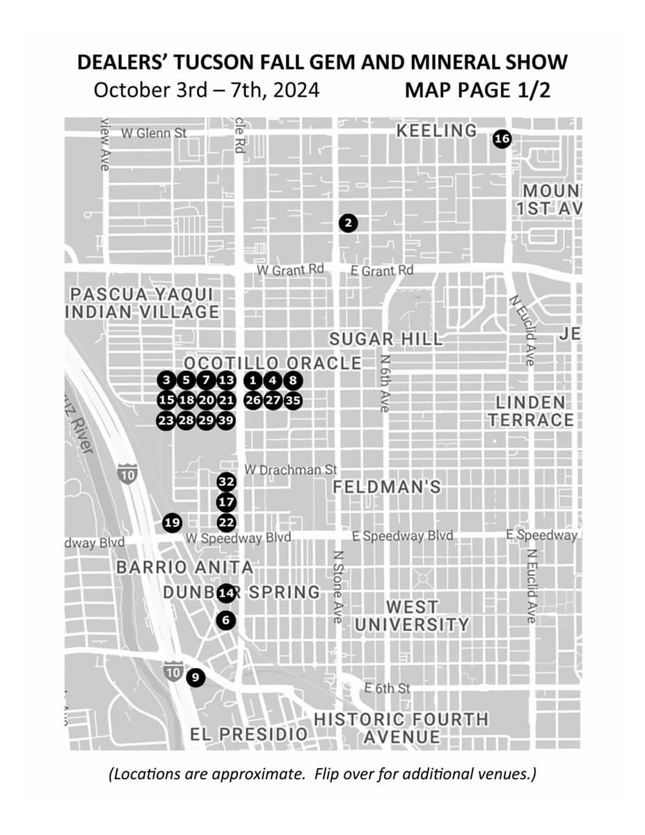 floorplan Dealers Tucson Fall Gem & Mineral Show