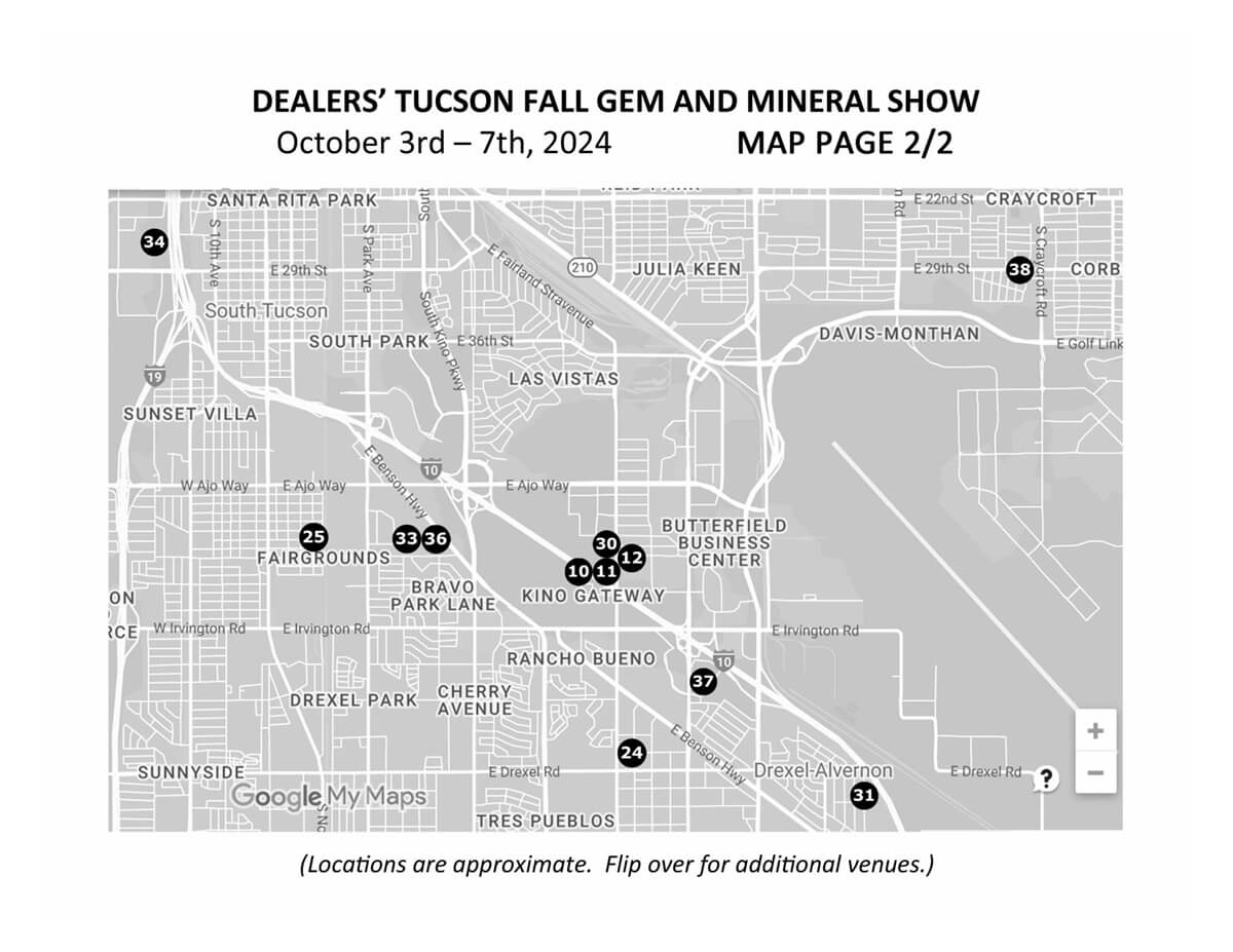 floorplan Dealers Tucson Fall Gem & Mineral Show