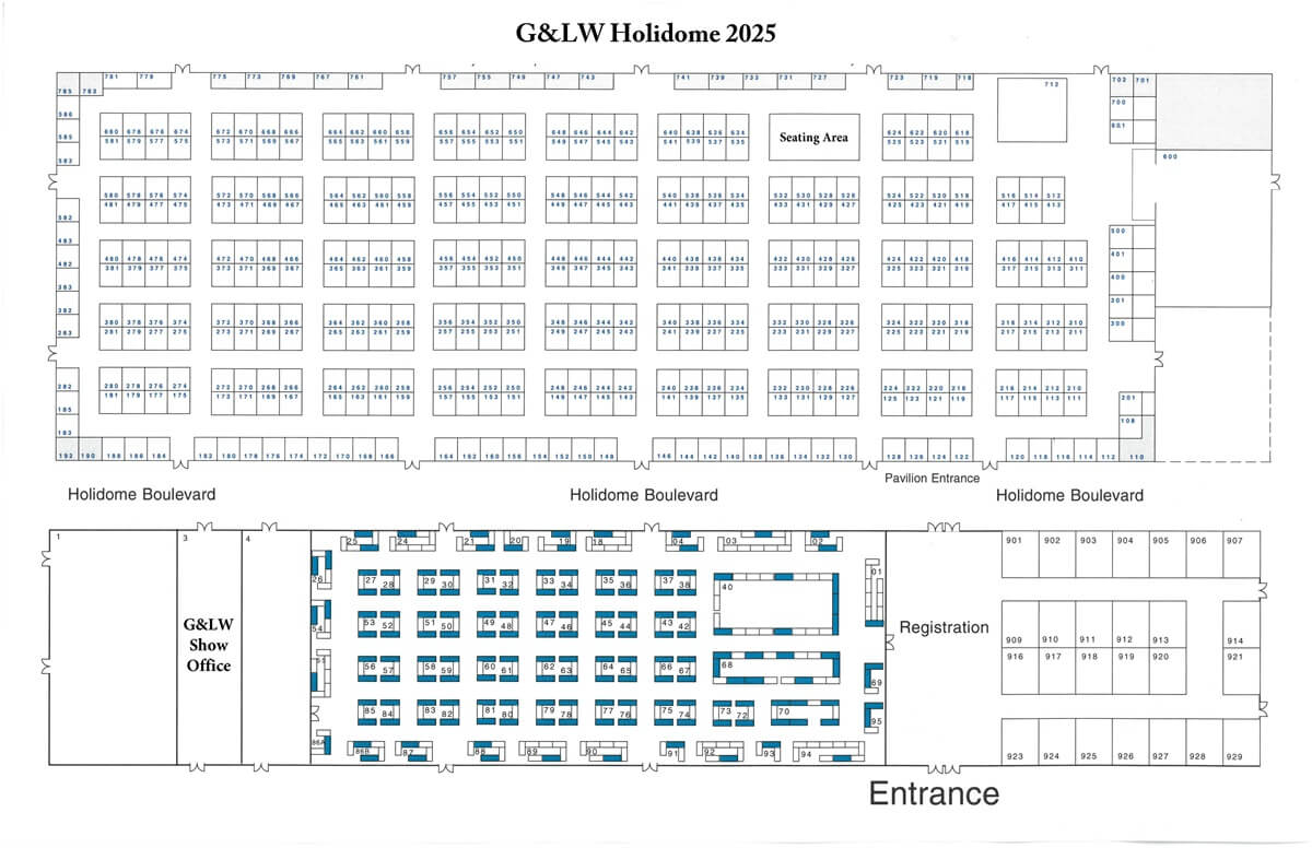 floorplan G&LW Tucson Gem Show / Holidome