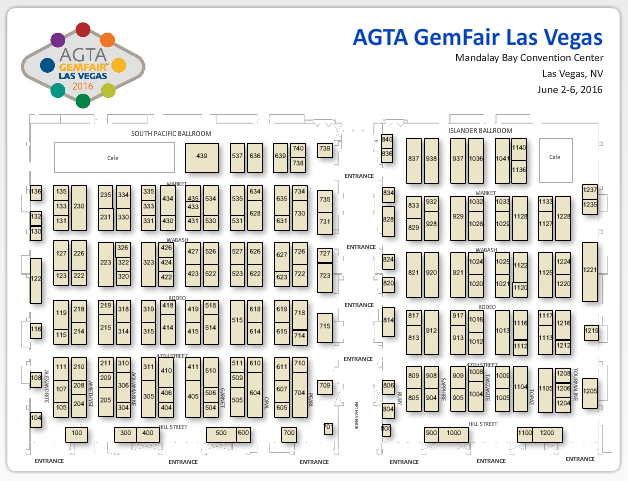 floorplan AGTA GemFair™ Las Vegas
