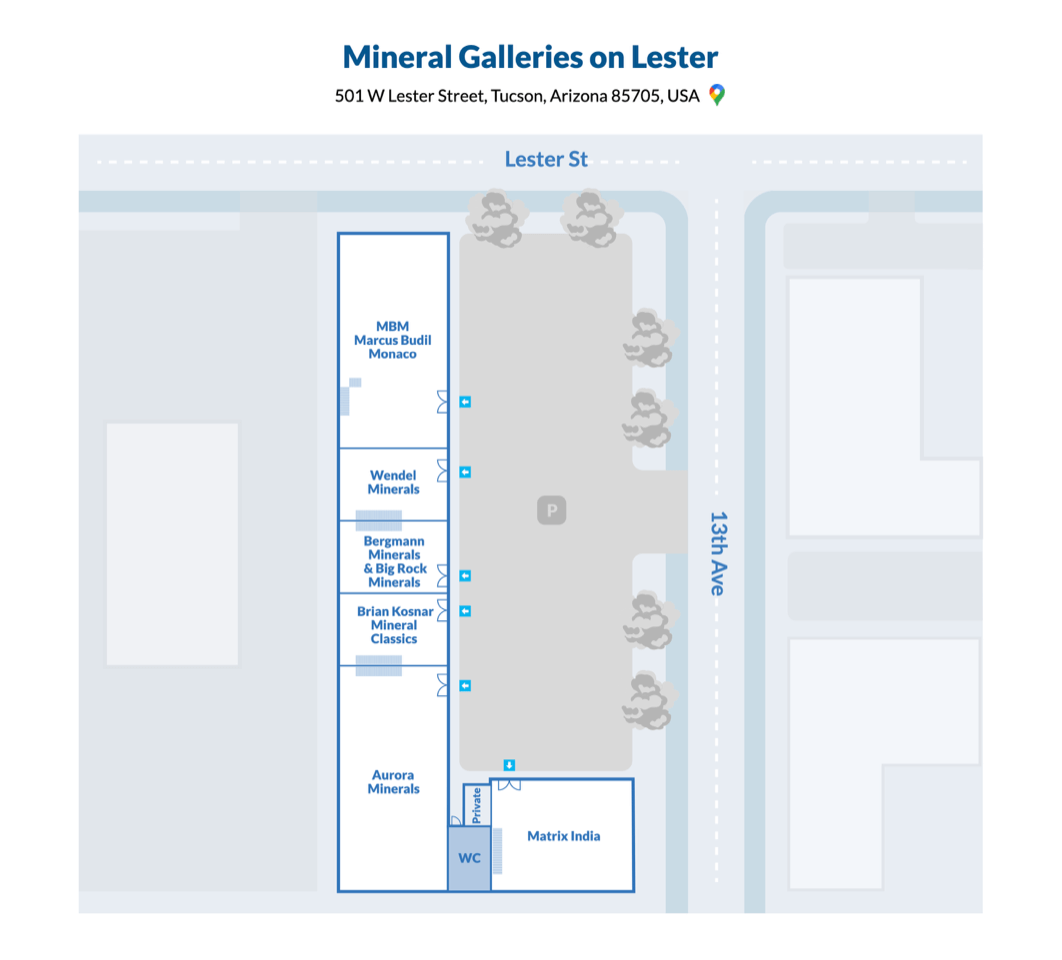floorplan Mineral Galleries on Lester