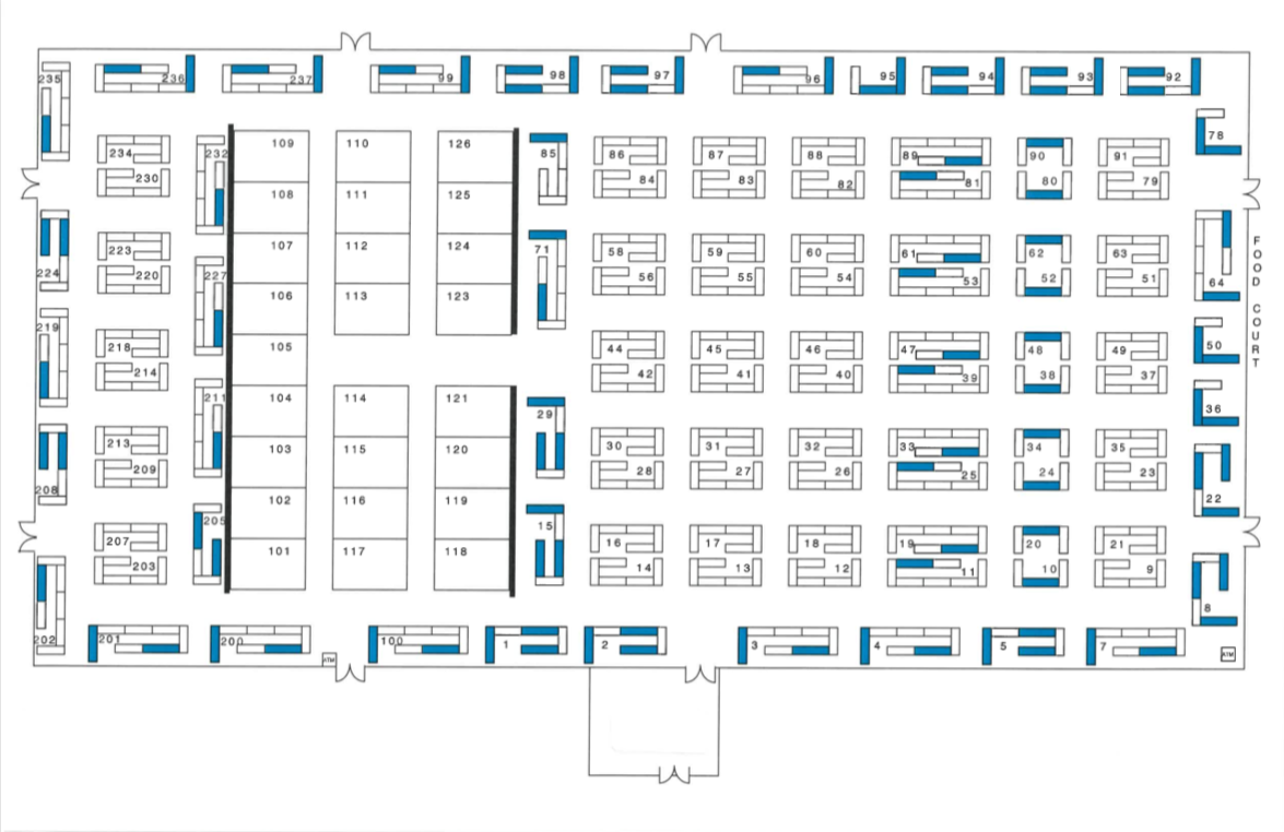 floorplan G&LW Tucson Gem Show / Holidome Fall