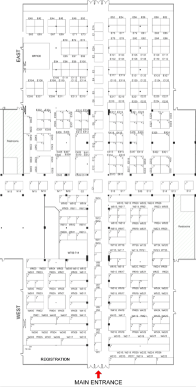 floorplan JOGS Tucson Gem & Jewelry Show - Fall